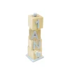 DÉCO CUBES BOIS EMPILÉS 1 AN 15.5X4.5CM BLEU CIEL