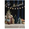 4 DÉCO PAPIER ALVÉOLÉ EID MUBARAK 22.5-33.5CM