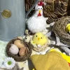 DÉCO POULE HUMORISTIQUE SUR SOCLE 10X6X15CM