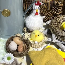 DÉCO POULE HUMORISTIQUE SUR SOCLE 10X6X15CM