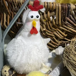 DÉCO POULE HUMORISTIQUE SUR SOCLE 10X6X15CM