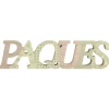 DÉCORATION BOIS PÂQUES PRINTEMPS 28CM SAUGE