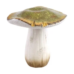 DÉCORATION CHAMPIGNON TERRE CUITE 19X19X18CM VERT