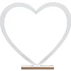 DÉCORATION COEUR MARIAGE BOIS 39X4X37CM BLANC