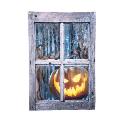 DÉCORATION FENÊTRE CITROUILLE HALLOWEEN 120X80CM