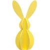 DÉCORATION LAPIN SILHOUETTE BOIS 20.5CM JAUNE