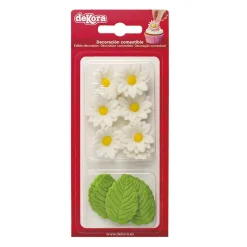 DÉCORS COMESTIBLES MARGUERITES BLANCHES