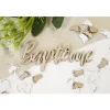 4 DÉCORS DE TABLE BAPTÊME EN BOIS 8CM NATUREL