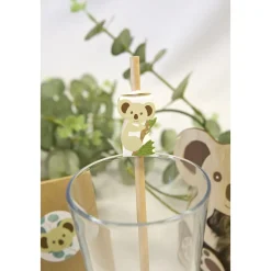 12 DÉCORS POUR PAILLE MOTIF KOALA
