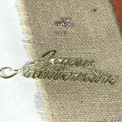 6 DÉCOS DE TABLE JOYEUX ANNIVERSAIRE MÉTAL - OR