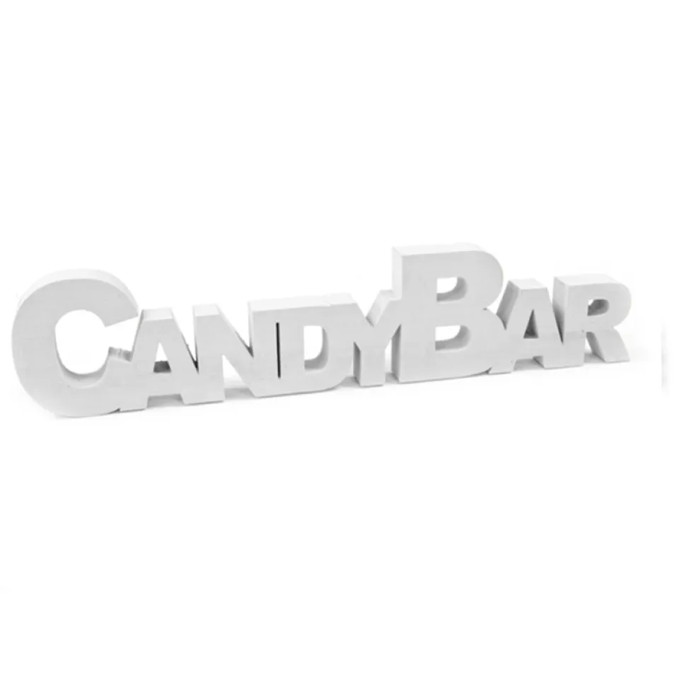 DÉCO TABLE CANDYBAR BLANC 27 CM