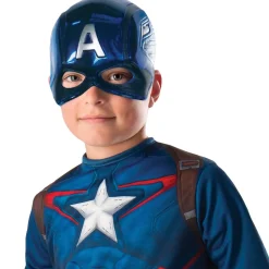 DEMI-MASQUE CAPTAIN AMERICA PVC ENFANT