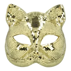 DEMI-MASQUE CHAT DISCO FACETTES OR ADULTE