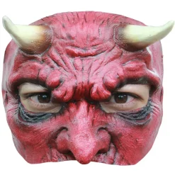 DEMI-MASQUE DE DÉMON LATEX