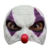 DEMI-MASQUE LATEX CLOWN HOSTILE VIOLET ADULTE
