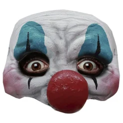 DEMI-MASQUE LATEX CLOWN TERRIFIÉ ADULTE