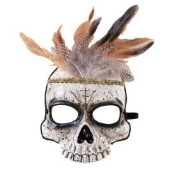 DEMI-MASQUE VAUDOU ADULTE
