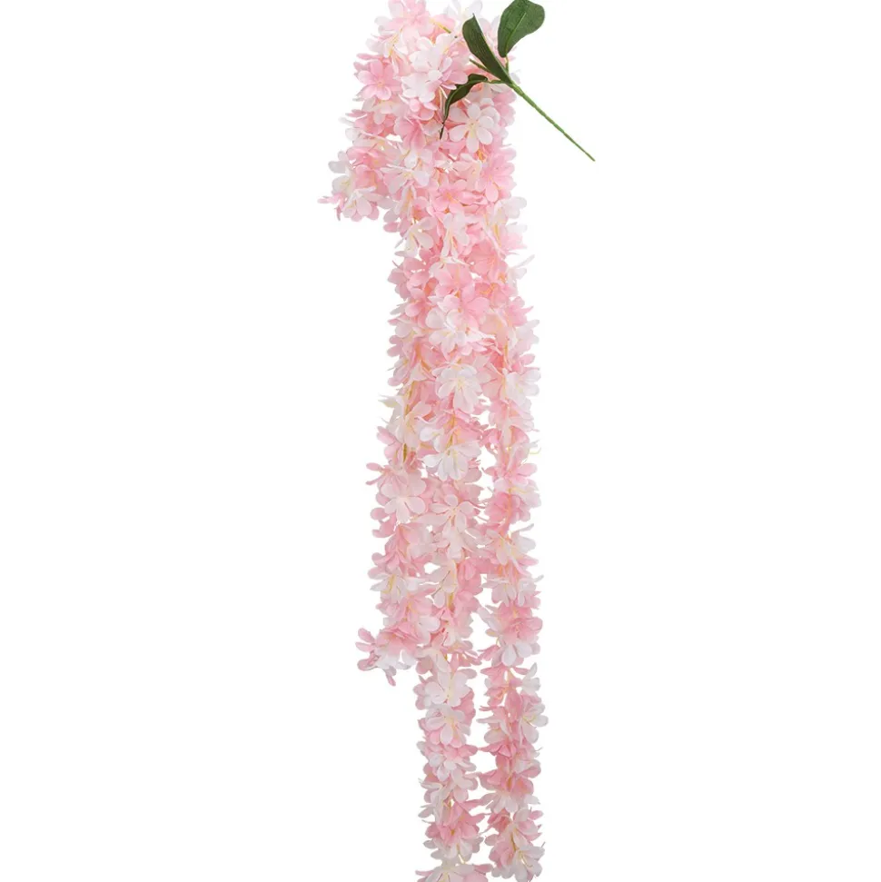 DESCENTE 5 TIGES GLYCINE ARTIFICIELLE 1.10M ROSE
