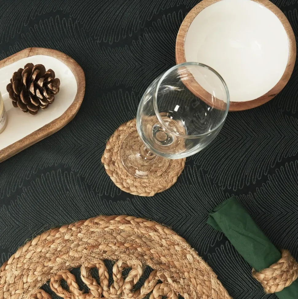 4 DESSOUS DE VERRE NATURELS 10CM