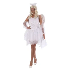 DÉGUISEMENT ANGE CÉLESTE PARADIS BLANC FEMME