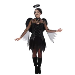 DÉGUISEMENT ANGE NOIR DÉCHU ESPRIT MAL FEMME