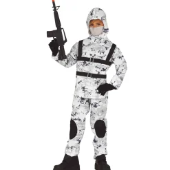 DÉGUISEMENT ARMÉE ARCTIQUE CAMOUFLAGE BLANC GARÇON
