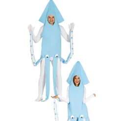 DÉGUISEMENT CALAMAR POULPE BLEU ADULTE