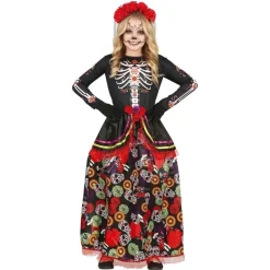 DÉGUISEMENT CATRINA JOUR DES MORTS FLEURI FILLE
