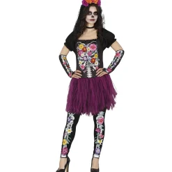DÉGUISEMENT CATRINA SQUELETTE FLEURI FEMME