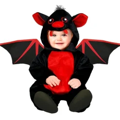 DÉGUISEMENT CHAUVE-SOURIS COMBI AILES ROUGE BÉBÉ