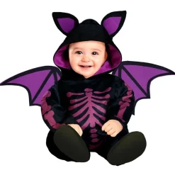 DÉGUISEMENT CHAUVE-SOURIS COMBI AILES VIOLET BÉBÉ