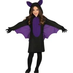 DÉGUISEMENT CHAUVE-SOURIS ROBE AILES VIOLET FILLE