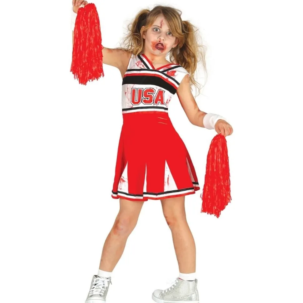 DÉGUISEMENT CHEERLEADER USA ZOMBIE FILLE