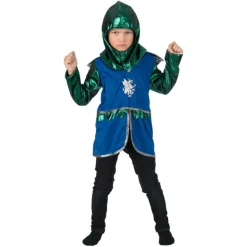 DÉGUISEMENT CHEVALIER MÉDIÉVAL DRAGON BLEU ENFANT