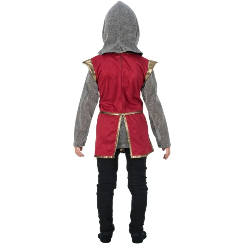 DÉGUISEMENT CHEVALIER MÉDIÉVAL LION ROUGE ENFANT