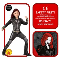 DÉGUISEMENT CLASSIQUE BLACK WIDOW FILLE