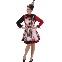DÉGUISEMENT CLOWN SALOPETTE CIRQUE VINTAGE FEMME