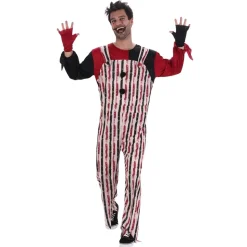DÉGUISEMENT CLOWN SALOPETTE CIRQUE VINTAGE HOMME
