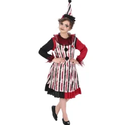 DÉGUISEMENT CLOWN SALOPETTE CIRQUE VINTAGE FILLE