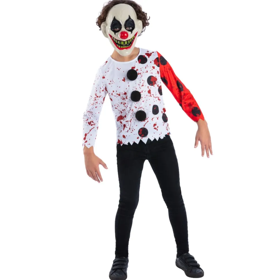 DÉGUISEMENT CLOWN TERREUR IMPRIMÉ POIS ENFANT