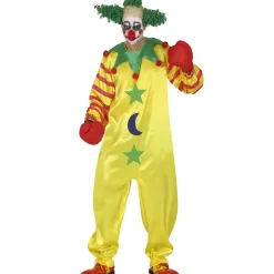 DÉGUISEMENT CLOWN TUNIQUE JAUNE HOMME