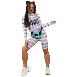 DÉGUISEMENT COMBINAISON ALIEN FEMME