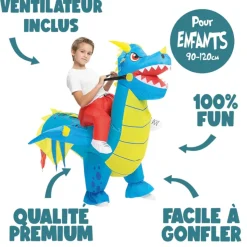 DÉGUISEMENT COSTUME GONFLABLE DRAGON ENFANT