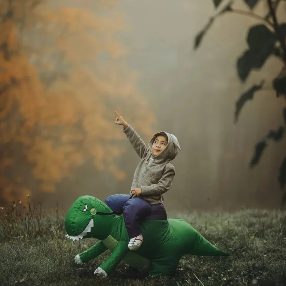 DÉGUISEMENT COSTUME GONFLABLE RAPTOR ENFANT