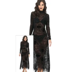 DÉGUISEMENT DAME GOTHIQUE TOILE ARAIGNÉE FEMME