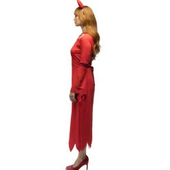 DÉGUISEMENT DIABLE LUCIFER ROUGE FEMME