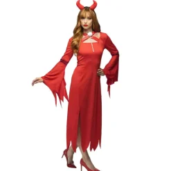 DÉGUISEMENT DIABLE LUCIFER ROUGE FEMME