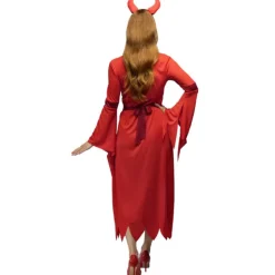 DÉGUISEMENT DIABLE LUCIFER ROUGE FEMME