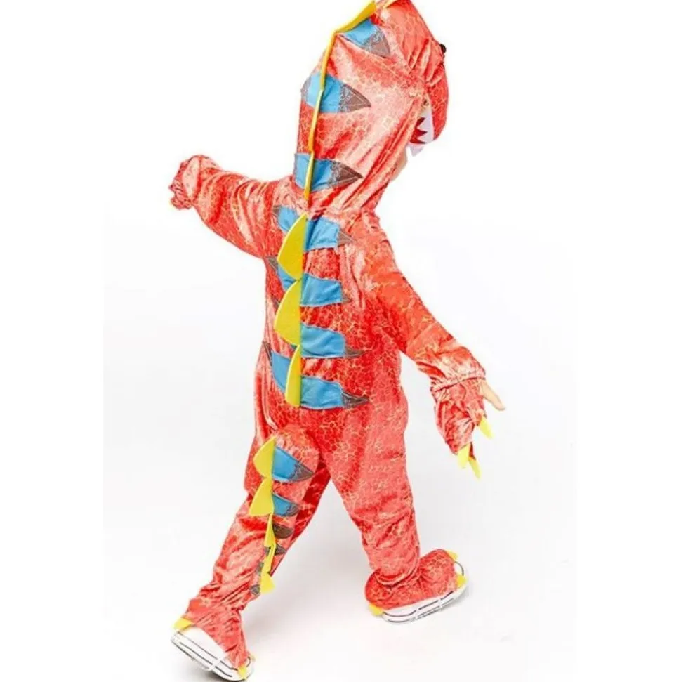 DÉGUISEMENT DINOSAURE ORANGE ENFANT