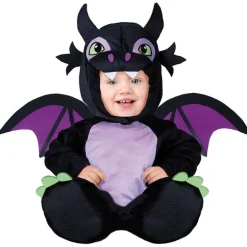 DÉGUISEMENT DRAGON NOIR BÉBÉ